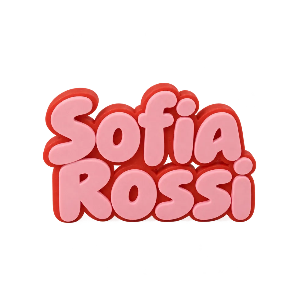 Nome da appoggio su due righe