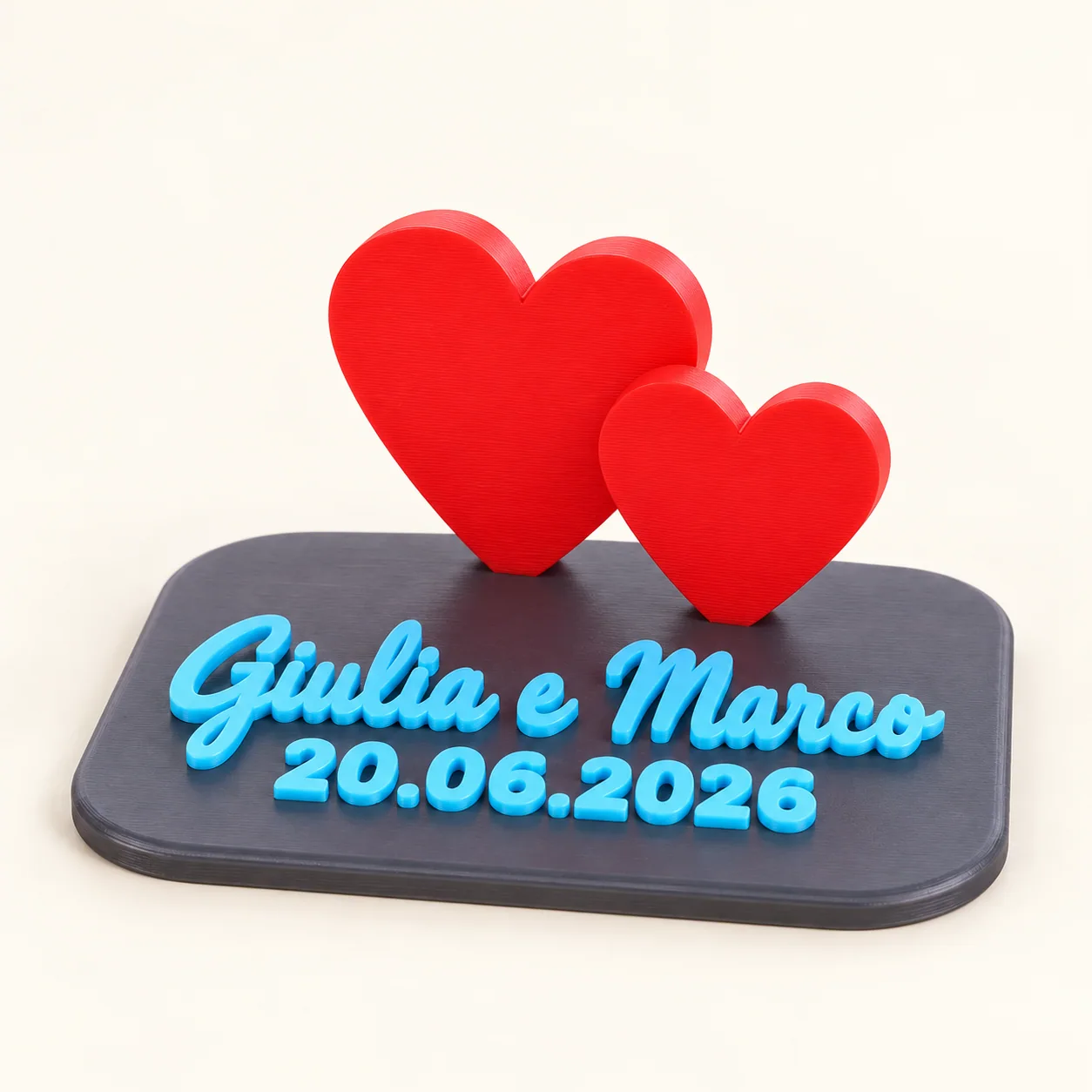 Decorazione matrimonio con nomi e data